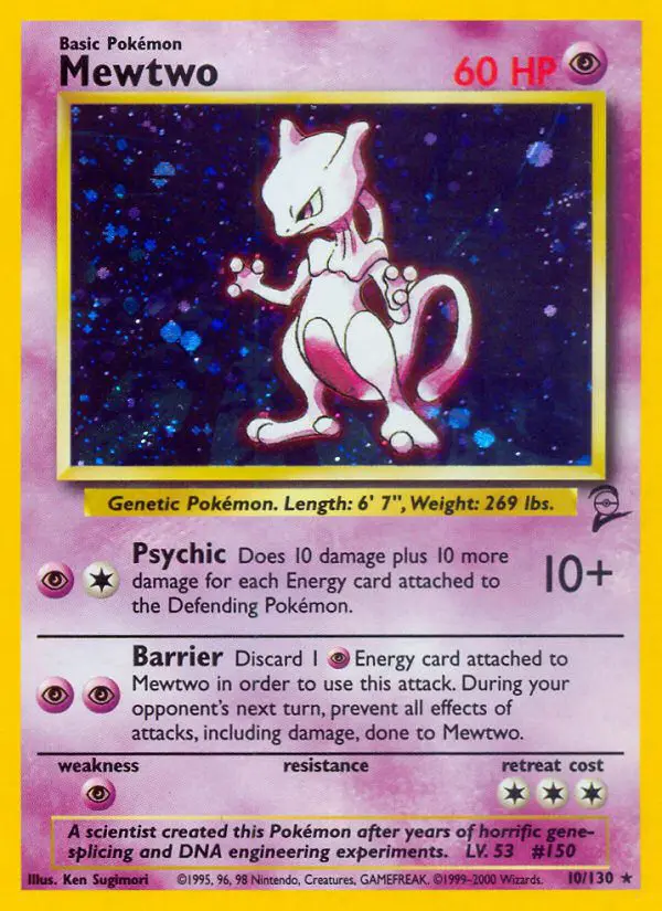 Mewtwo - Base Set 2 - 10 - Holographique rare