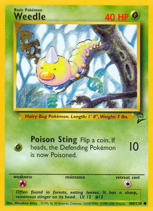 Weedle - Base Set 2 - 100 - Commune