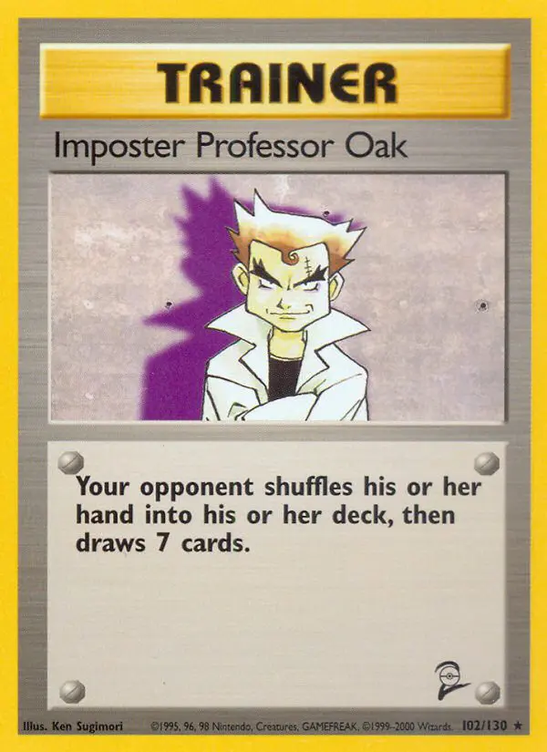 Imposter Professor Oak - Base Set 2 - 102 - Rare