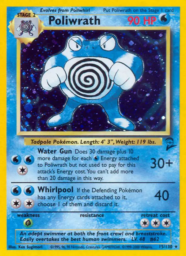 Poliwrath - Base Set 2 - 15 - Holographique rare
