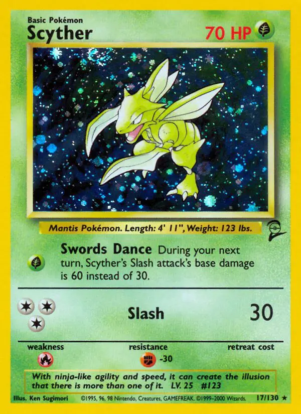 Scyther - Base Set 2 - 17 - Holographique rare