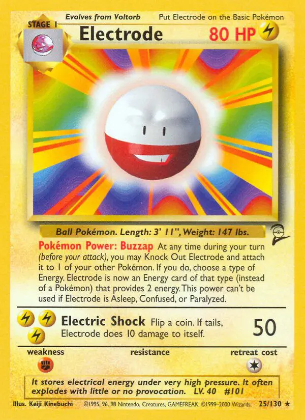 Electrode - Base Set 2 - 25 - Rare