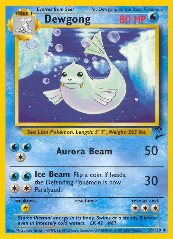 Dewgong - Base Set 2 - 36 - Peu commune