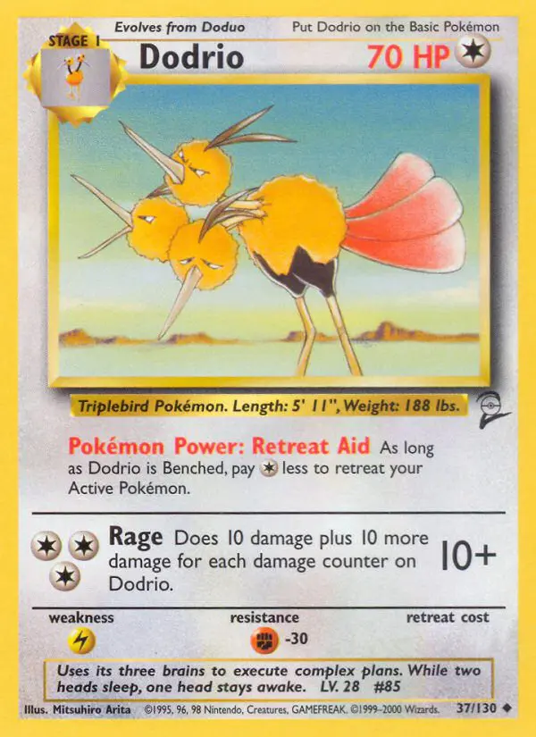 Dodrio - Base Set 2 - 37 - Peu commune
