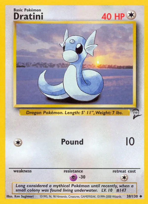 Dratini - Base Set 2 - 38 - Peu commune