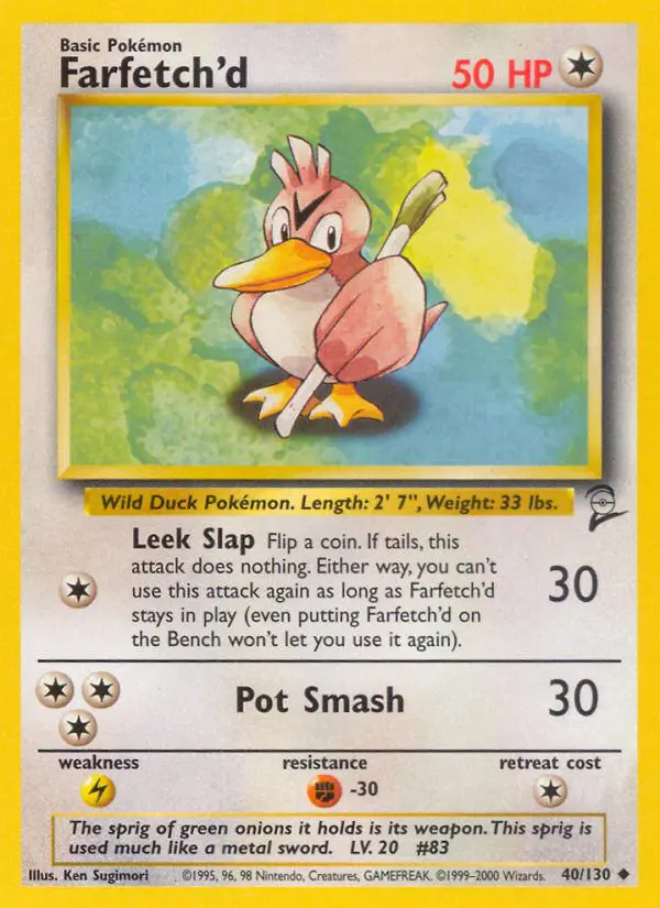 Farfetch'd - Base Set 2 - 40 - Peu commune