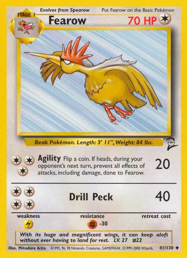 Fearow - Base Set 2 - 41 - Peu commune