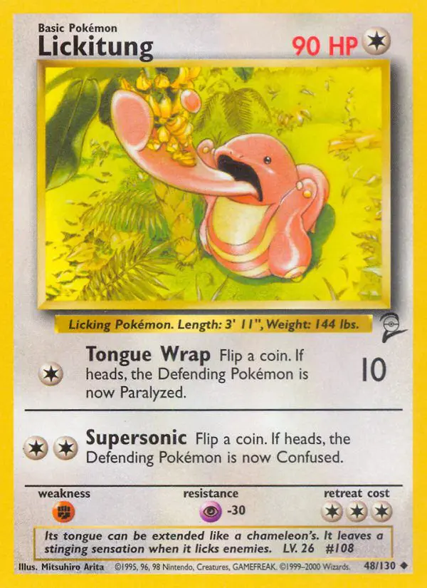 Lickitung - Base Set 2 - 48 - Peu commune