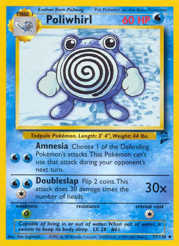 Poliwhirl - Base Set 2 - 57 - Peu commune