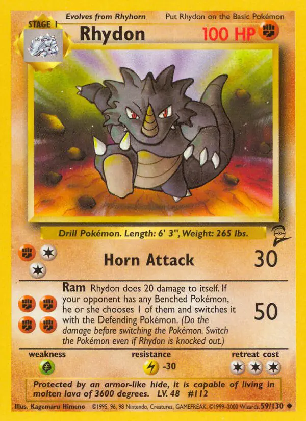 Rhydon - Base Set 2 - 59 - Peu commune