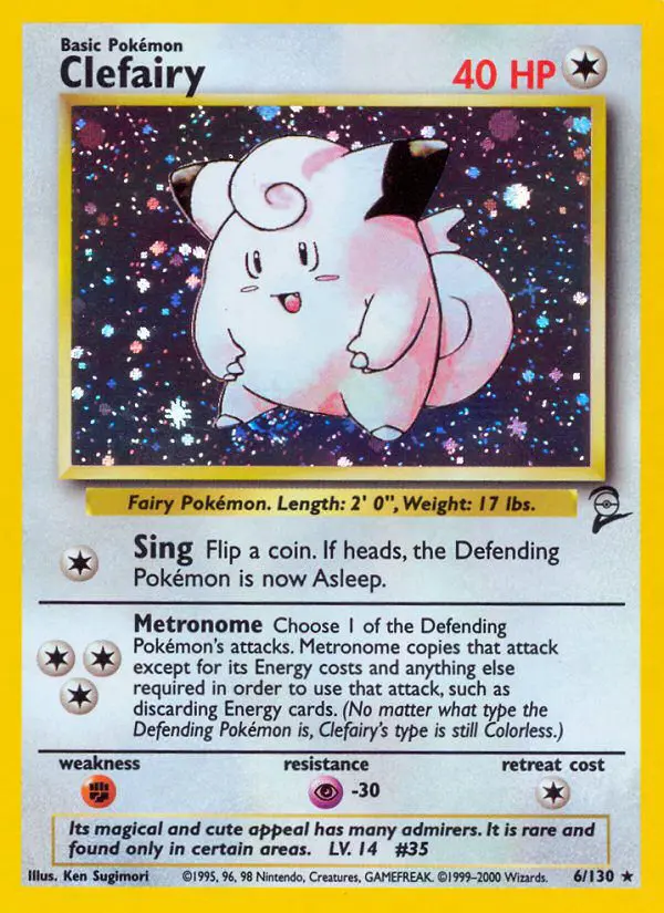 Clefairy - Base Set 2 - 6 - Holographique rare