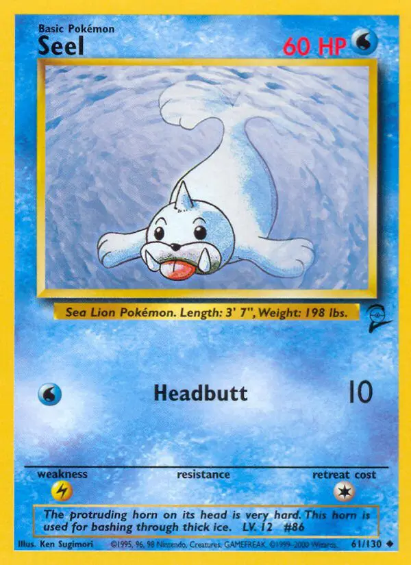 Seel - Base Set 2 - 61 - Peu commune