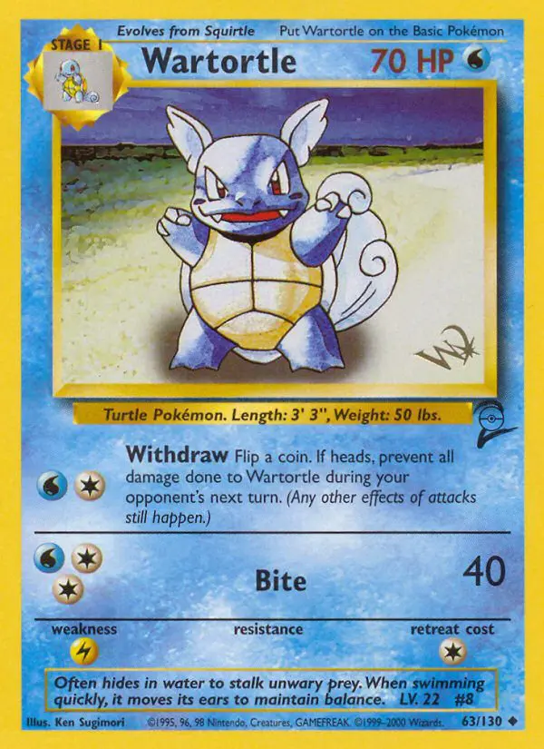 Wartortle - Base Set 2 - 63 - Peu commune