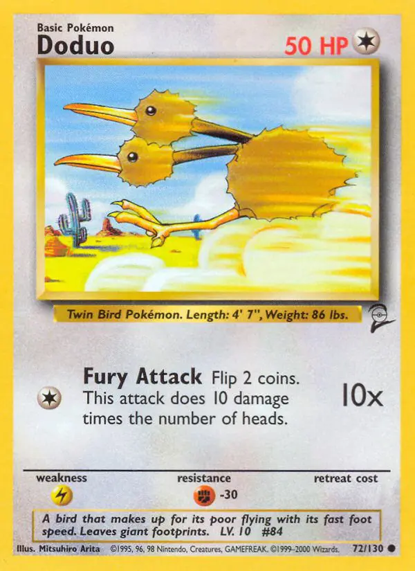 Doduo - Base Set 2 - 72 - Commune