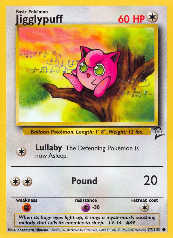 Jigglypuff - Base Set 2 - 77 - Commune