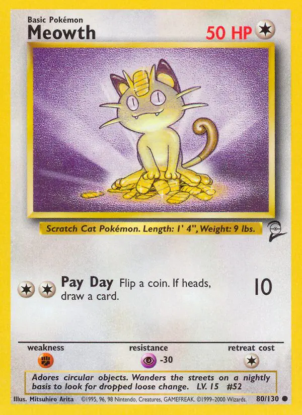 Meowth - Base Set 2 - 80 - Commune