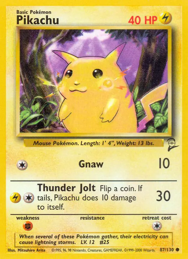Pikachu - Base Set 2 - 87 - Commune