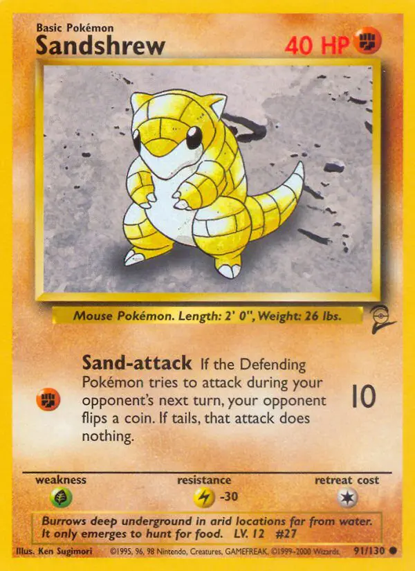 Sandshrew - Base Set 2 - 91 - Commune