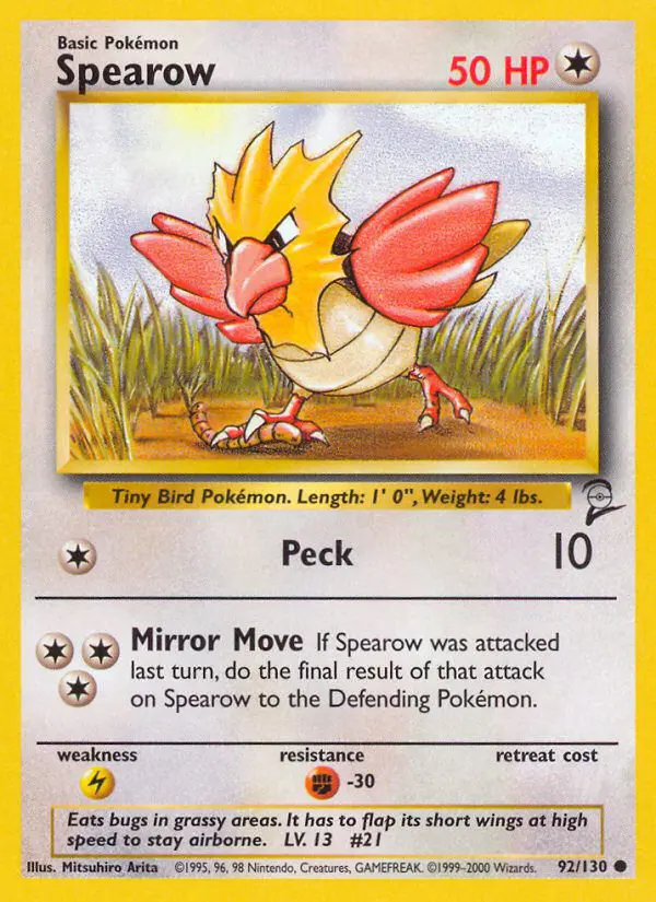 Spearow - Base Set 2 - 92 - Commune