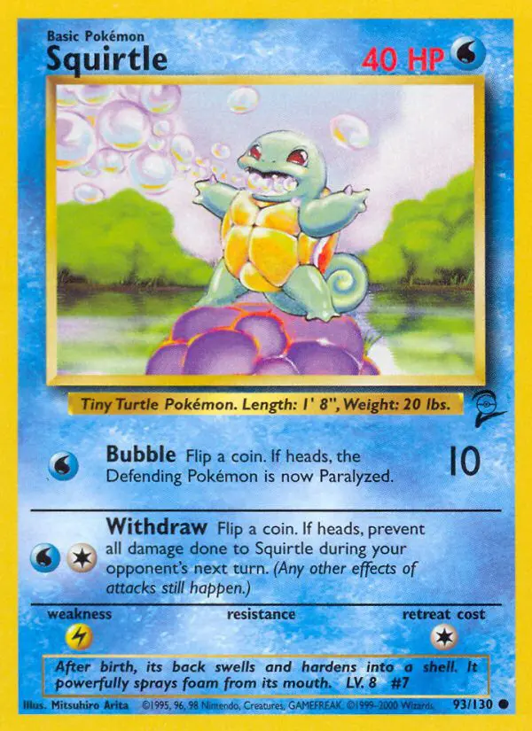 Squirtle - Base Set 2 - 93 - Commune