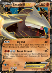 Excadrill EX - NB Legendary Treasures - 082 - Holographique rare EX