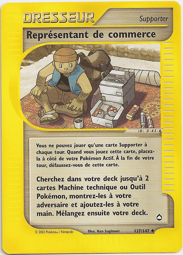Représentant de commerce -  - 137 - Peu commune
