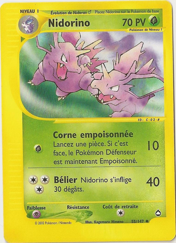 Nidorino -  - 055 - Peu commune