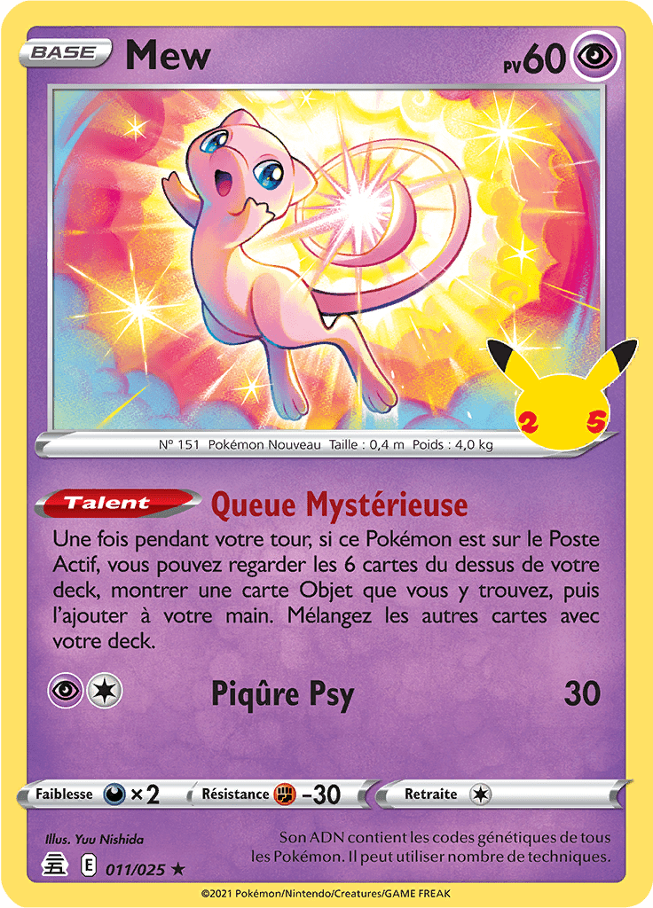 Mew - Célébrations - 011 - Holographique rare