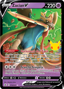 Zacian V - Célébrations - 016 - Holographique rare V
