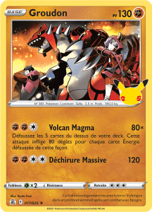 Groudon - Célébrations - 017 - Rare