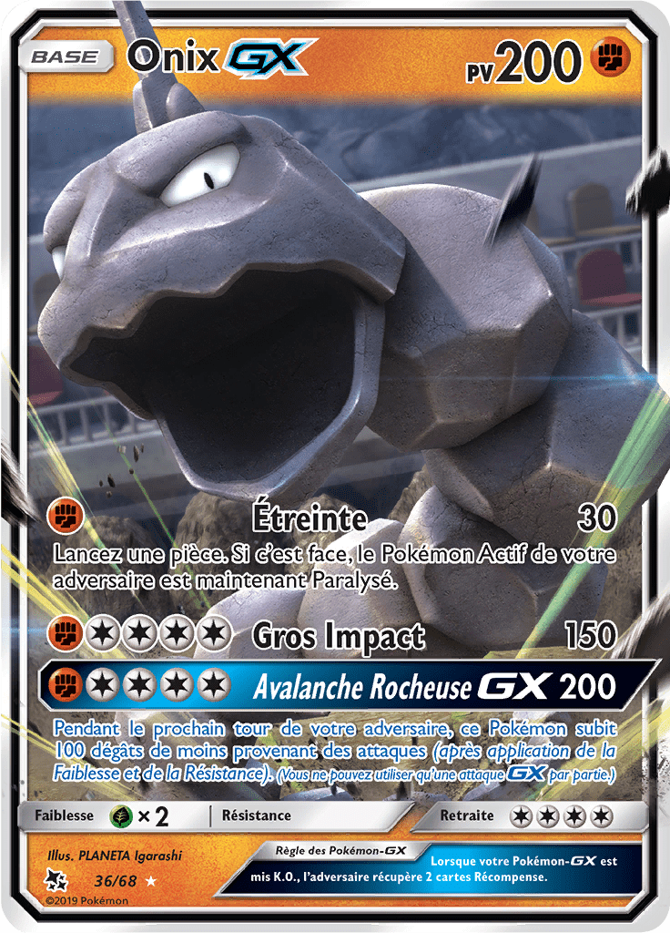 Onix GX - Destinées Occultes - 036 - Holographique rare GX