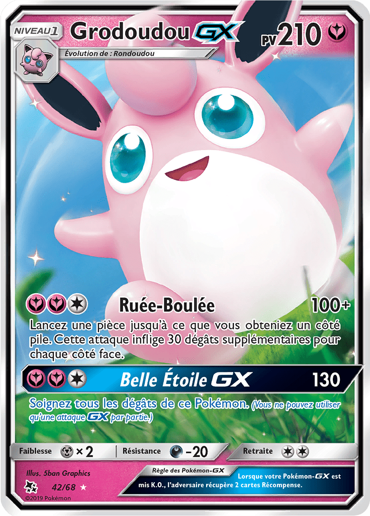 Grodoudou GX - Destinées Occultes - 042 - Holographique rare GX