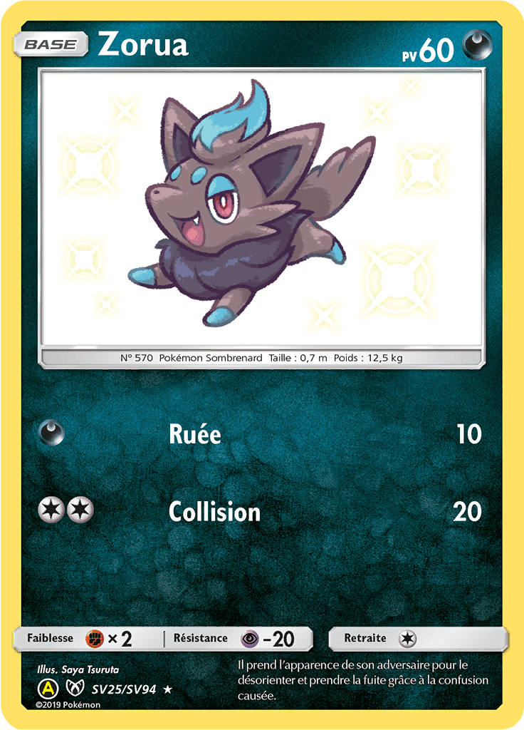 Zorua - Destinées Occultes - SV25 - Chromatique rare