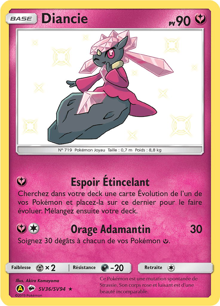 Diancie - Destinées Occultes - SV36 - Chromatique rare