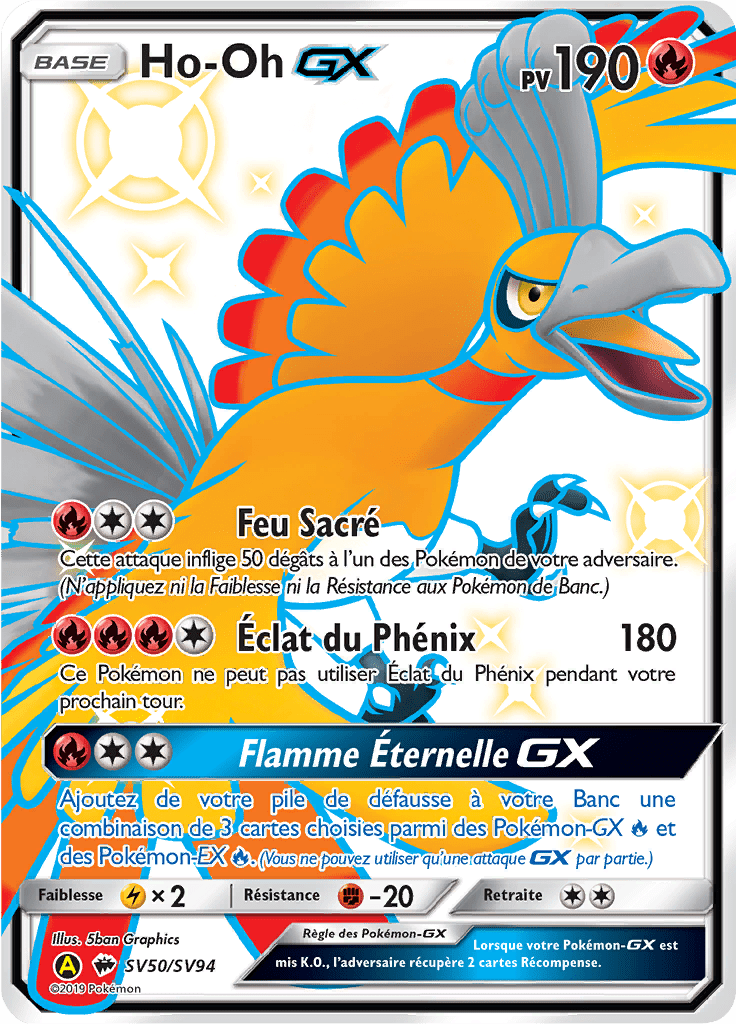 Ho-Oh - Destinées Occultes - SV50 - Chromatique rare GX