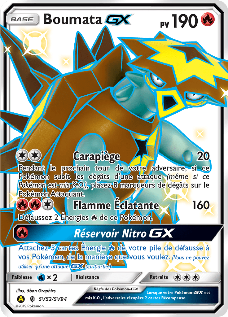 Boumata - Destinées Occultes - SV52 - Chromatique rare GX