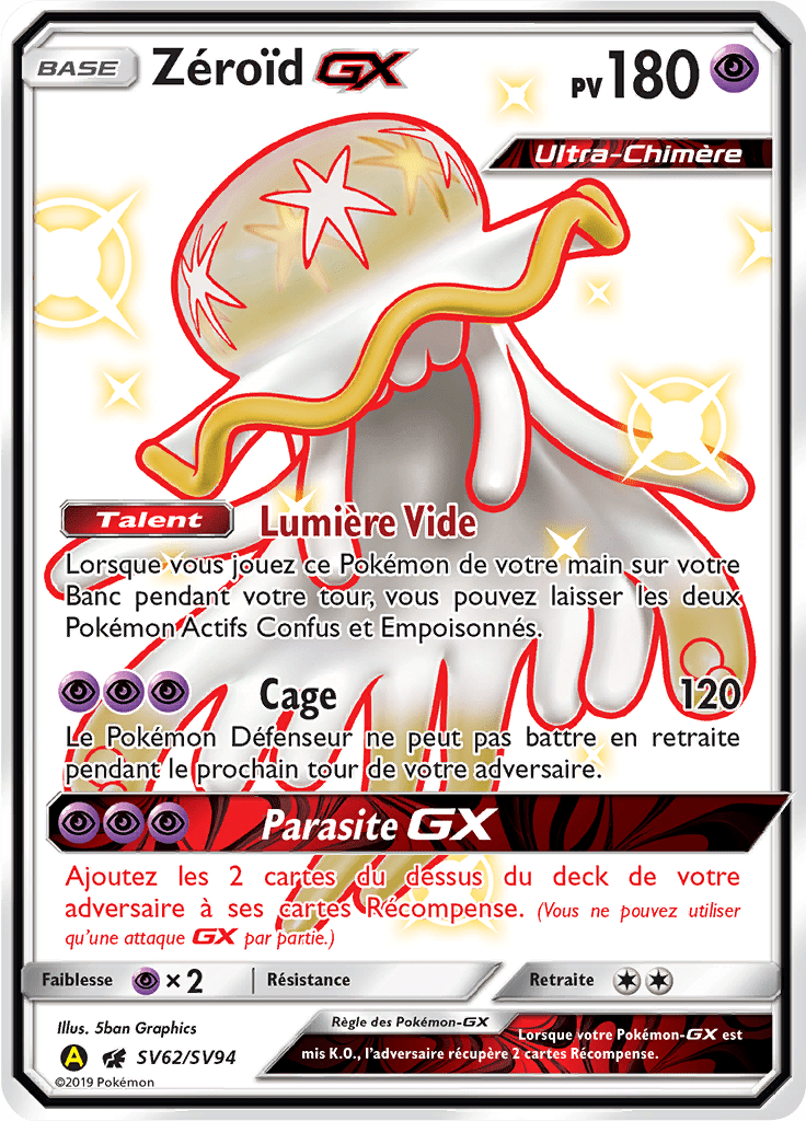 Zéroïd - Destinées Occultes - SV62 - Chromatique rare GX