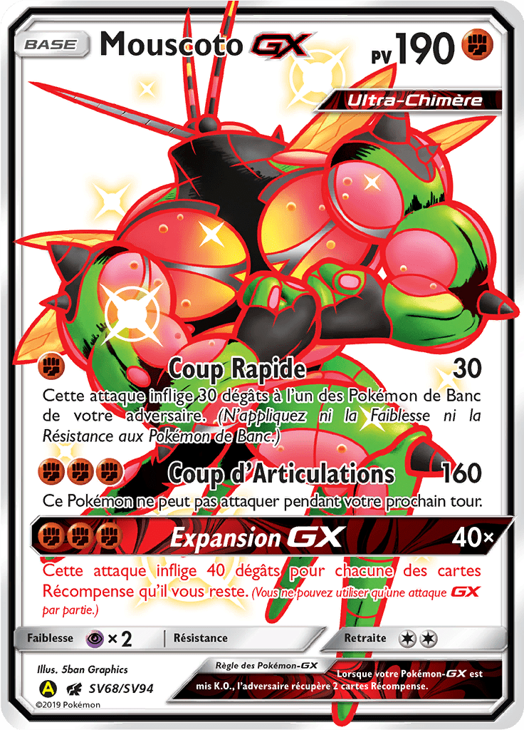 Mouscoto - Destinées Occultes - SV68 - Chromatique rare GX