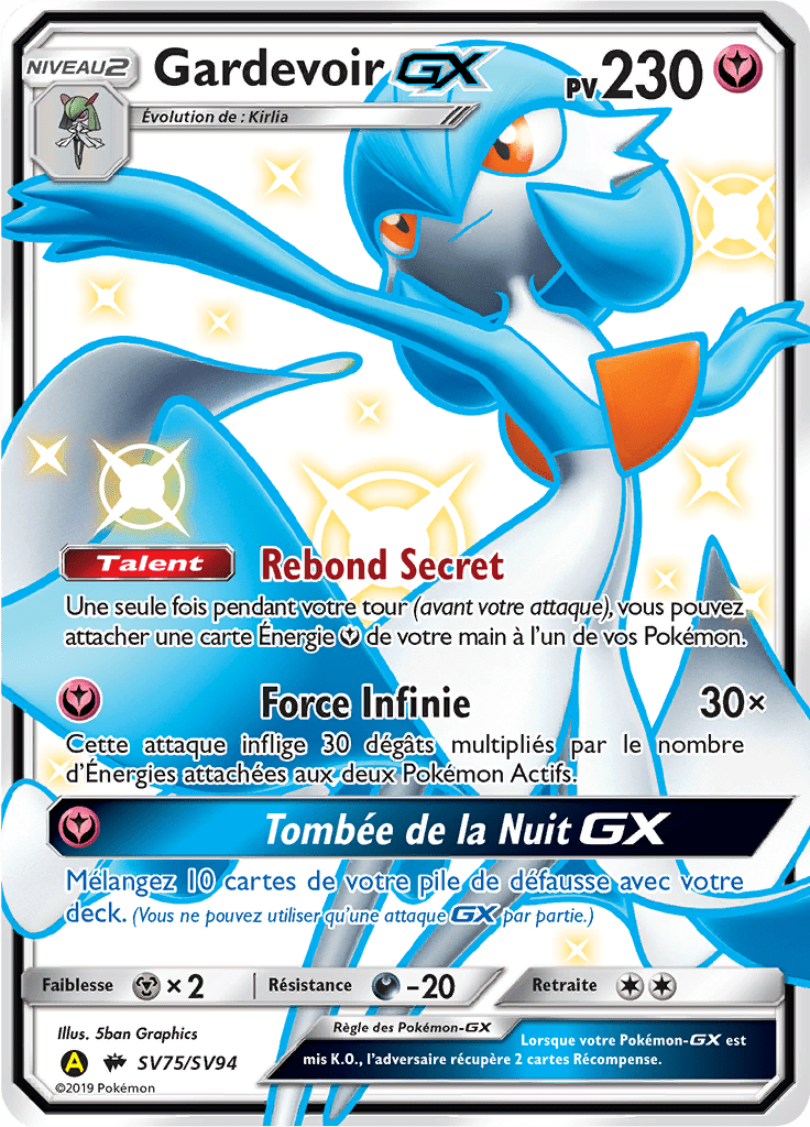 Gardevoir - Destinées Occultes - SV75 - Chromatique rare GX