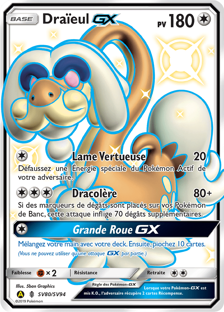 Draïeul - Destinées Occultes - SV80 - Chromatique rare GX