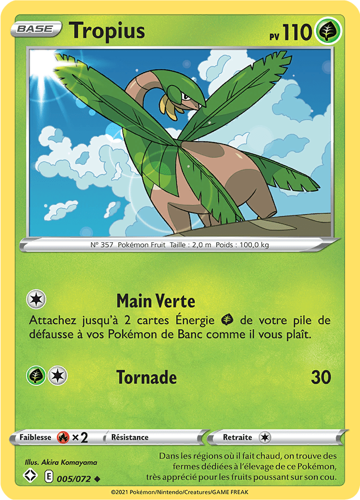Tropius - Destinées Radieuses - 005 - Peu commune
