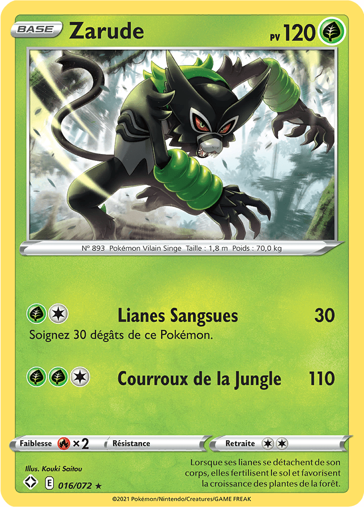 Zarude - Destinées Radieuses - 016 - Rare