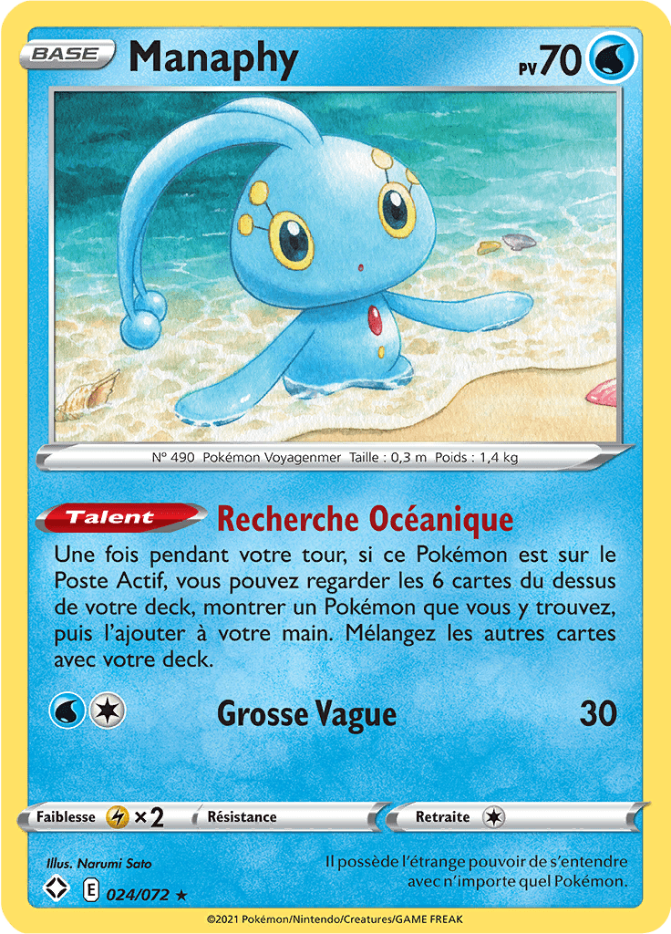 Manaphy - Destinées Radieuses - 024 - Rare