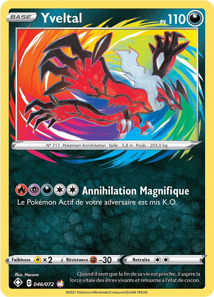 Yveltal - Destinées Radieuses - 046 - Magnifique rare
