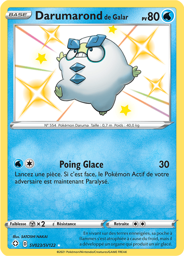 Darumarond de Galar - Destinées Radieuses - SV023 - Chromatique rare