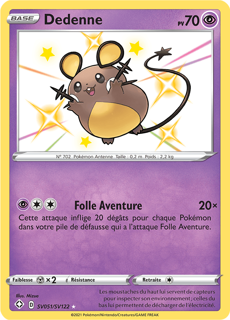 Dedenne - Destinées Radieuses - SV051 - Chromatique rare