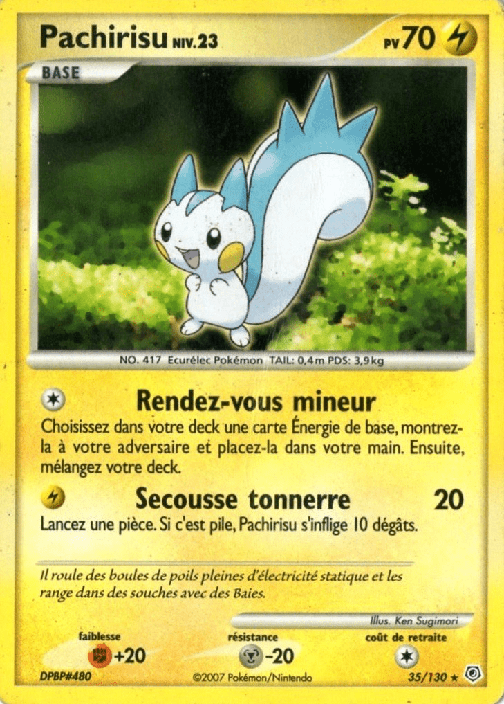 Pachirisu - Diamant & Perle - 035 - Rare