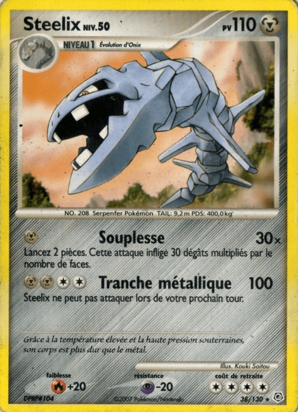 Steelix - Diamant & Perle - 038 - Rare
