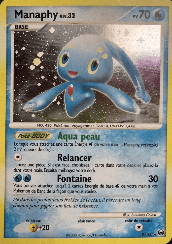 Manaphy - DP Aube Majestueuse - 008 - Holographique rare