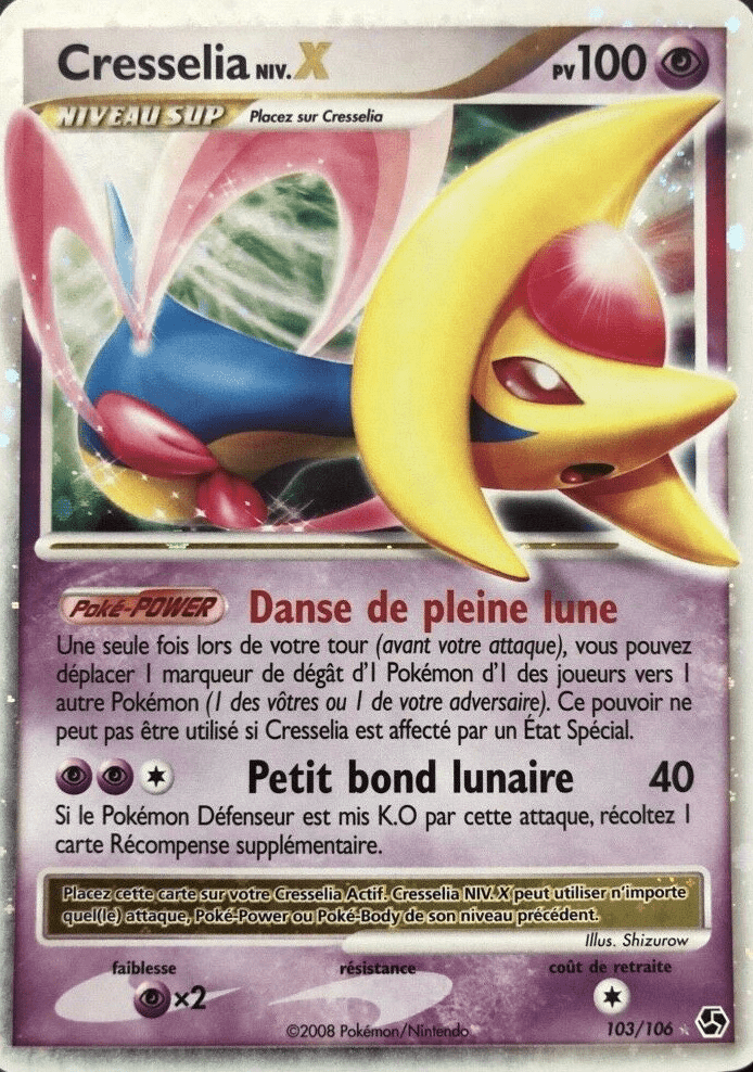 Cresselia NIV.X - DP Duels au sommet - 103 - Holographique rare NIV.X